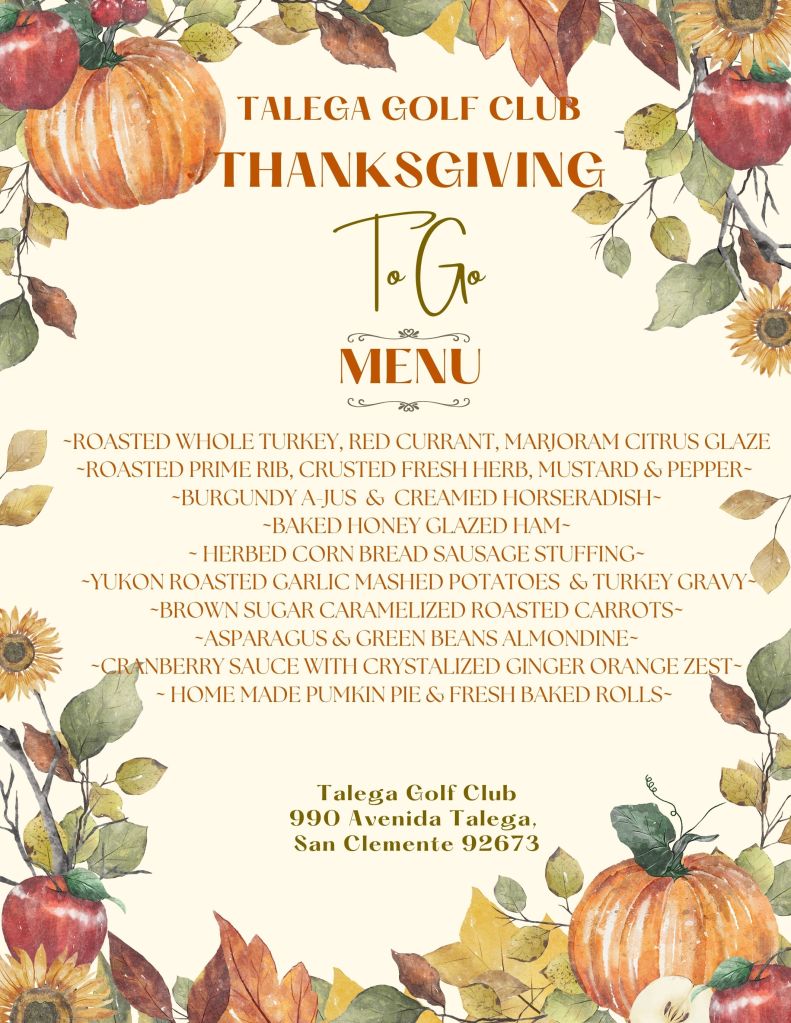 Thanksgiving To Go  flyer
